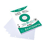 Exacompta Karteikarten 12608E DIN A5 Weiß 15 x 21,2 x 1,1 cm 20 Stück von Exacompta