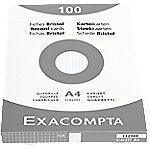 Exacompta Karteikarten 13206E DIN A4 Weiß 21,3 x 30 x 2,5 cm 10 Stück von Exacompta