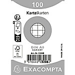 Exacompta Karteikarten 13206E DIN A8 Weiß 5,2 x 7,4 x 2,3 cm 48 Stück von Exacompta