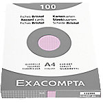 Exacompta Karteikarten 13236E DIN A4 Rosa 21,3 x 30 x 2,5 cm von Exacompta