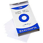 Exacompta Karteikarten 13302E 100 x 150 mm Weiß 10,2 x 15,3 x 2,5 cm 10 Stück von Exacompta