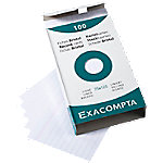 Exacompta Karteikarten 13801X Weiß 7,7 x 12,9 x 2,5 cm 10 Stück von Exacompta