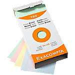 Exacompta Karteikarten 13851X DIN Farbig Sortiert 7,9 x 12,9 x 2,5 cm 10 Stück von Exacompta