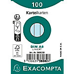 Exacompta Karteikarten 38082SB Himmelblau 5,5 x 7,4 x 2,3 cm 48 Stück von Exacompta