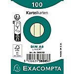 Exacompta Karteikarten 38083SB DIN A8 Grün 5,2 x 7,4 x 2,3 cm 48 Stück von Exacompta