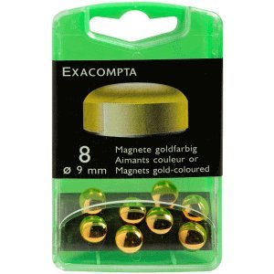 Exacompta Magnete 9mm gold VE=8 Stück von Exacompta