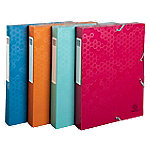 Exacompta Maïa Archivbox 59210E PP (Polypropylen) 4 (B) x 25 (T) x 33 (H) cm Farbig Sortiert 40 mm 4 Stück von Exacompta