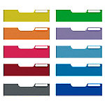 Exacompta Modulo Maxi Set mit 10 A4-Frontplatten Kunststoff Farbig sortiert von Exacompta
