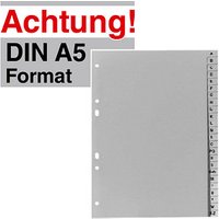 Exacompta Ordnerregister Halbformat A-Z grau 24-teilig, 1 Satz Exacompta Ordnerregister Halbformat A-Z grau 24-teilig, 1 Satz von Exacompta