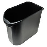 Exacompta Papierkorb Topline Schwarz 26L 24 x 48 x 36,5 cm von Exacompta