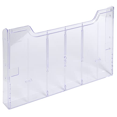 Exacompta 63858D Wandprospekthalter Exacryl DIN A4 quer 1 Fach zum selber zusammenstecken 26mm tief transparent von Exacompta