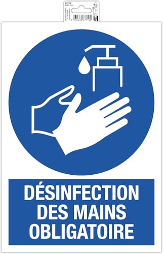 Exacompta - Ref. 67119E – 1 Klebeplatte zur Reinigung der Hände erforderlich – aus rutschfestem behandeltem PVC – Maße: 23 x 33 cm – Farbe: Blau von Exacompta