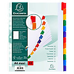 Exacompta Blanko Register DIN A4 Maxi Farbig Sortiert 12-teilig Pappkarton 18 Löcher 4312E 20 Stück Exacompta Blanko Register DIN A4 Maxi Farbig Sortiert 12-teilig Pappkarton 18 Löcher 4312E 20 Stück von Exacompta