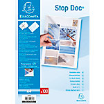 Exacompta STOP DOC Klarsichthüllen DIN A4 Transparent PP 0,11 mm 100 Stück von Exacompta