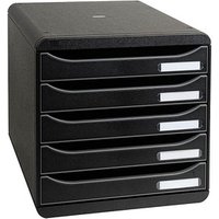 Exacompta Schubladenbox BIG-BOX PLUS schwarz 309714D, DIN A4 mit 5 Schubladen Exacompta Schubladenbox BIG-BOX PLUS schwarz 309714D, DIN A4 mit 5 Schubladen von Exacompta