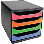 Exacompta Schubladenbox Big-Box DIN A4+ Mehrfarbig 27,8 x 34,7 x 26,7 cm von Exacompta