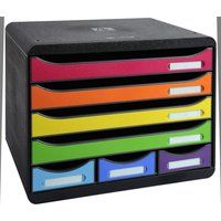 Exacompta Schubladenbox 307798D  DIN A4+ quer 35,5 x 27,0 x 27,1 cm von Exacompta
