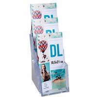 Exacompta Tischprospekthalter Office Exacryl transparent DIN lang 3 Fächer, 1 St. Exacompta Tischprospekthalter Office Exacryl transparent DIN lang 3 Fächer, 1 St. von Exacompta
