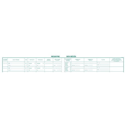 Registre 24x32cm a l'usage des etablissements de sante, sociaux et medico sociaux 100pages von Exacompta