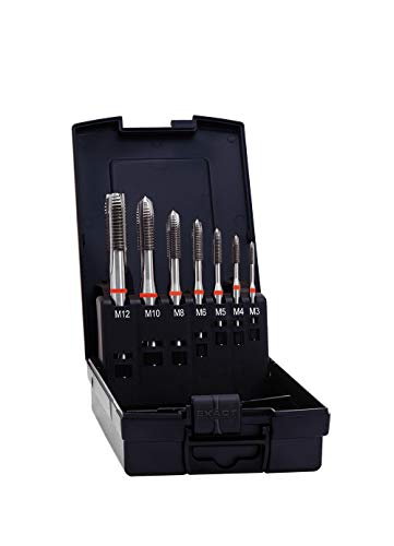 EXACT Maschinengewindebohrer Satz M3-M12, HSS-E, DIN371/376, 35° RSP von Exact