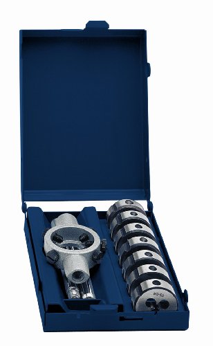 Eventus by Exact 70418 Schneideisensatz 8-teilig M3-M12 HSS mit Schneideisenhalter 25x9 von Exact