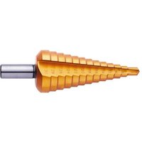 Exact 05345 HSS Stufenbohrer 20 - 30mm TiN Gesamtlänge 88mm 3-Flächenschaft 1St. von Exact
