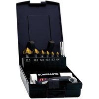 Exact 05639 Kegelsenker-Set 9teilig 6.3 mm, 8.3 mm, 10.4 mm, 12.4 mm, 16.5 mm, 20.5mm HSS TiN 1/4 von Exact