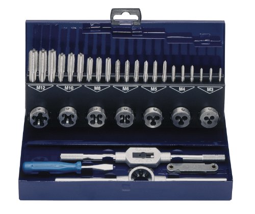 Eventus 10711 M3-M12 HSS Set DIY Gewindeschneidwerkzeuge (32-teilig) von Exact
