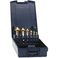 Exact 50232 Kegelsenker-Set 6teilig 6.3 mm, 8.3 mm, 10.4 mm, 12.4 mm, 16.5 mm, 20.5mm HSS TiN Zylind Exact 50232 Kegelsenker-Set 6teilig 6.3 mm, 8.3 mm, 10.4 mm, 12.4 mm, 16.5 mm, 20.5mm HSS TiN Zylind von Exact