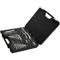 Exact 70542 Maschinengewindebohrer-Set 18teilig metrisch Rechtsschneidend DIN 371, DIN 376 HSS-E 1 S von Exact