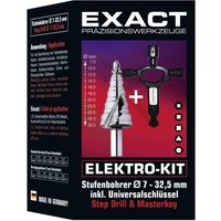 Exact 70606 HSS Stufenbohrer 7 - 32.5mm Zylinderschaft 1 Set Exact 70606 HSS Stufenbohrer 7 - 32.5mm Zylinderschaft 1 Set von Exact