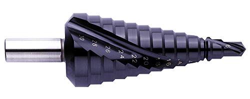 Exact 07023 Stufenbohrer Ø 6-30mm, Spiralnute, HSS, TiAlN, ROTASTOP von Exact