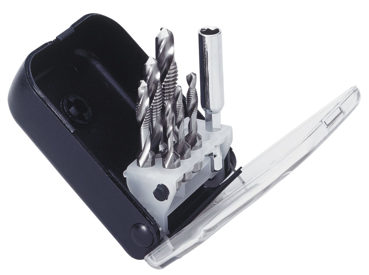 Exact Gewindebohrer Bit-Satz ClipSet A SGE-Bits HSSG M3-M10 Sechskant Exact Gewindebohrer Bit-Satz ClipSet A SGE-Bits HSSG M3-M10 Sechskant von Exact