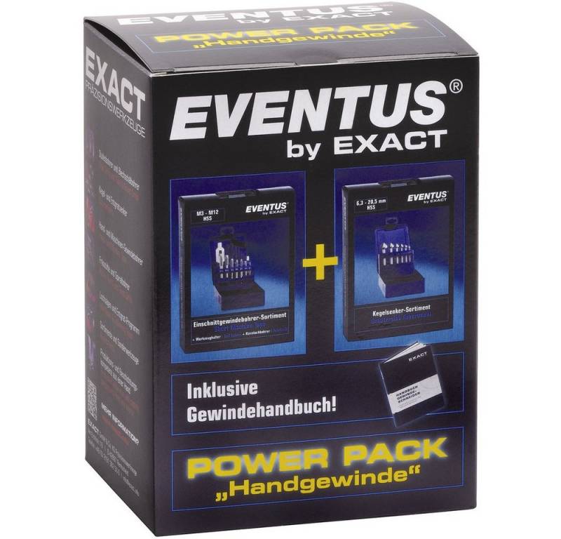 Exact Gewindebohrer Exact 70601 Einschnittgewindebohrer-Set 22teilig metrisch Rechtssch von Exact