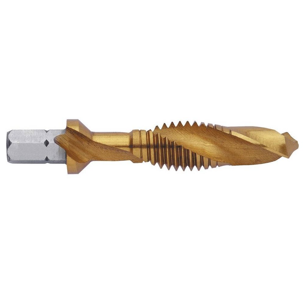 Exact Gewindebohrer HSS-Spiralbohrer-Gewinde-Bit TIN-Beschichtet Exact Gewindebohrer HSS-Spiralbohrer-Gewinde-Bit TIN-Beschichtet von Exact