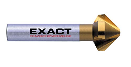 Exact 05555 Kegelsenker, Ø 12,4mm, 90°, HSS, TiN-Beschichtung, DIN 335C von Exact