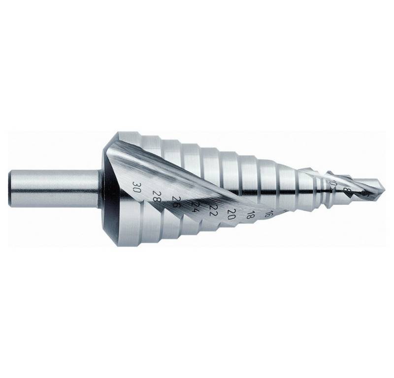 Exact Metallbohrer Exact 07003 HSS Stufenbohrer 6 - 30 mm 3-Flächenschaft 1 St., Spiralnute von Exact