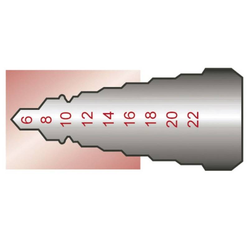 Exact Metallbohrer Exact 1605328 SB-VERPACKUNG HSS Stufenbohrer 4 - 20 mm 3-Flächensch von Exact