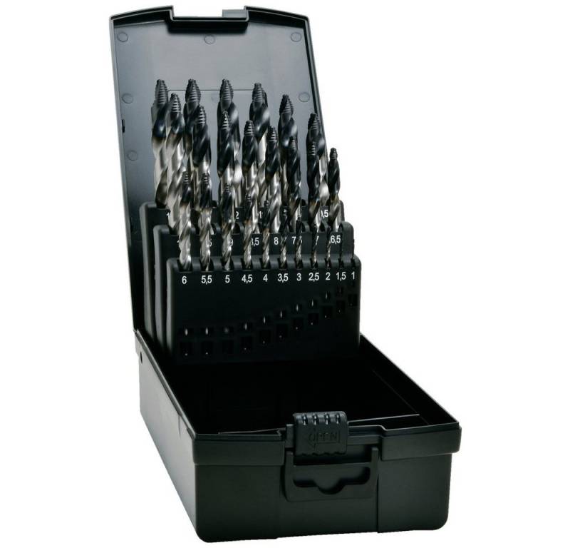 Exact Metallbohrer Exact 74962 TIAIN-TIP Spiralbohrer-Set 1 mm, 1.5 mm, 2 mm, 2.5 mm, 3 von Exact