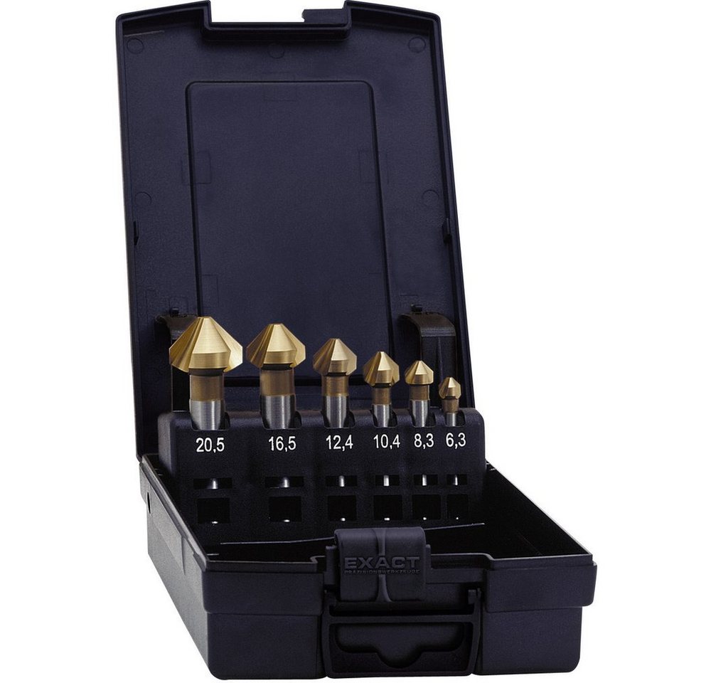 Exact Senkbohrer Exact 05567 Kegelsenker-Set 6teilig 6.3 mm, 8.3 mm, 10.4 mm, 12.4 mm Exact Senkbohrer Exact 05567 Kegelsenker-Set 6teilig 6.3 mm, 8.3 mm, 10.4 mm, 12.4 mm von Exact
