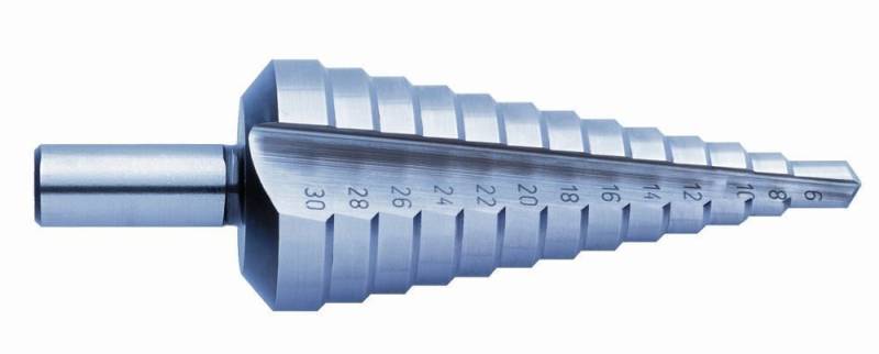 Exact Stufenbohrer 4-20 mm HSS 4-20/2 Rundschaft von Exact