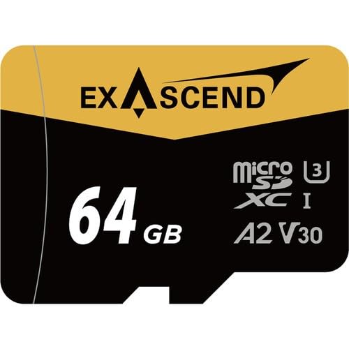 Exascend Catalyst UHS-I/V30/U3/Class 10 64 GB MicroSD-Karte mit Adapter Exascend Catalyst UHS-I/V30/U3/Class 10 64 GB MicroSD-Karte mit Adapter von Exascend