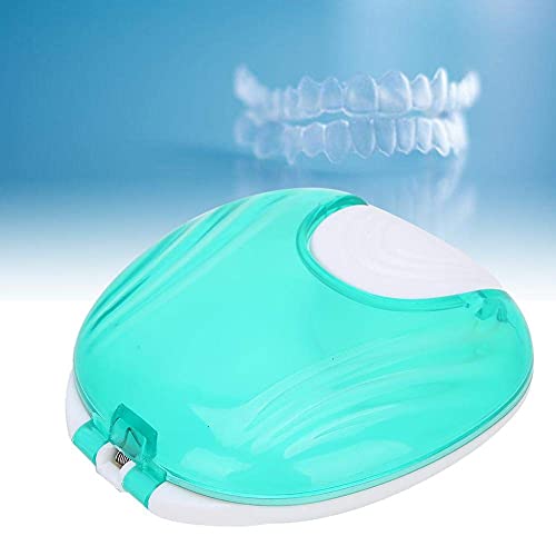 Exblue Halte-Etui, groß, tragbar, für kieferorthopädisches Rückhaltesystem, Invisalign, Mundschutz und Aufbewahrung für Zahnersatz, enge Verriegelung (Blau) von Exblue