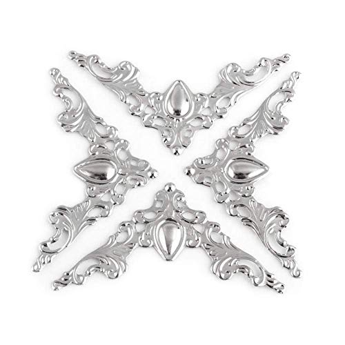 eckenschutz metall Antike Box Ecke,20 St¨¹ck Metall Eckschutz Guard Edge Dekoratives Cover Pad eckenschutz metall f¨¹r B¨¹cher Scrapbooking Alben Men¨¹s(Splitter) von Exblue