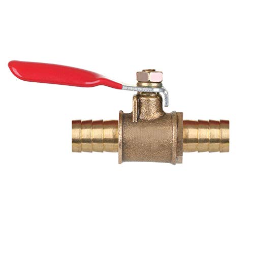 ExcInter 10 mm Schlauchstutzen Inline Wasser/Luft Gas Kraftstoffleitung Absperrventil Messing Kugelhahn 180 Grad Bedienung Griff ExcInter 10 mm Schlauchstutzen Inline Wasser/Luft Gas Kraftstoffleitung Absperrventil Messing Kugelhahn 180 Grad Bedienung Griff von ExcInter