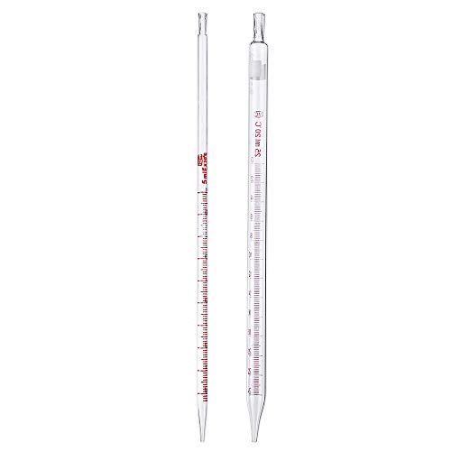 ExcLent 1/2/5/10 / 25Ml Glass Long Pipette Mit Scale Lab Glassware Kit - 10ml von ExcLent