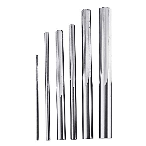 ExcLent 1-6Mm Hrc50 Wolfram Stahl Maschinenreibahle H7 Gerade Flöte Reibahle Werkzeug - 2mm von ExcLent