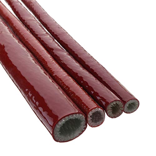 ExcLent 8/10/12 / 20Mm Fiberglas-Feuerwehrschlauch 50Cm Hitzeschutzschlauch Aus Silikon - 12mm von ExcLent