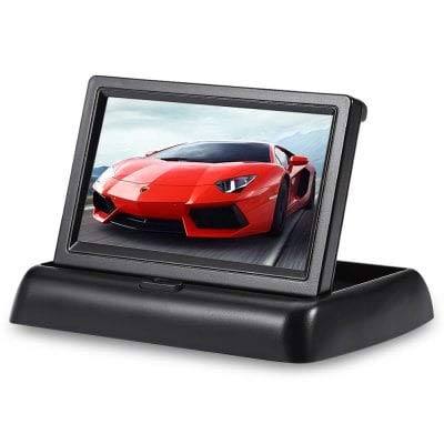 ExcLent NX - 43ZD 4.3 Zoll faltbarer Auto-Rückseiten-Monitor - SCHWARZ von ExcLent