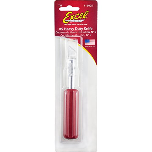 Excel K6, gekrempelt, Messer mit ventilierter Kappe, Rot von Excel Blades